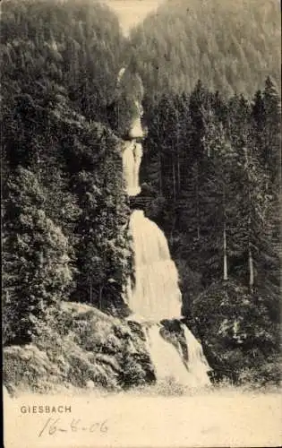 Ak Giessbach Brienz Kanton Bern, Giessbachfall, Giessbachfälle