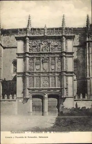 Ak Salamanca Castilla y León, Fassade der Universität