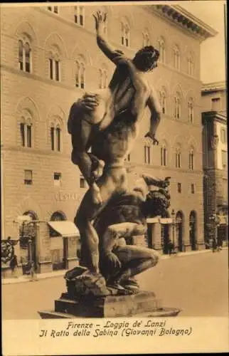 Ak Firenze Florenz Toscana, Loggia de Lanzi, Il Ratto della Sabina