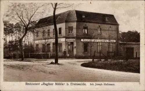 Ak Eberswalde, Restaurant Ragöser Mühle