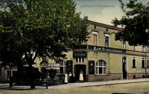 Ak Eberswalde, Hotel Restaurant Zum Franziskaner