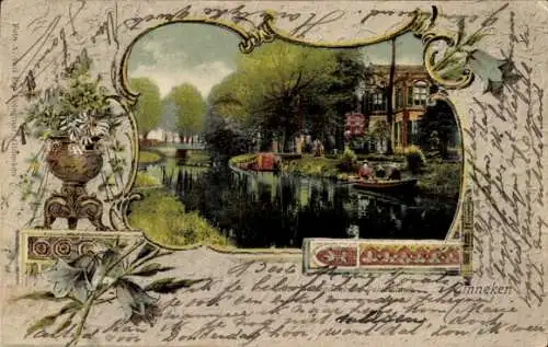 Passepartout Ak Ginneken Breda Nordbrabant Niederlande, Villa Mariendaal, Duivelsbrug