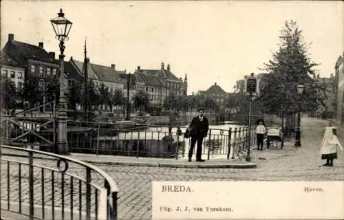 Ak Breda Nordbrabant Niederlande, Hafen