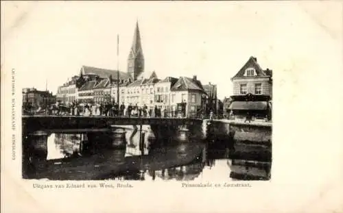 Ak Breda Nordbrabant Niederlande, Prinsenkade, Zoutstraat