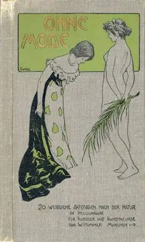 Jugendstil Album "OHNE MODE" 20 WEIBLICHE AKTSTUDIEN NACH DER NATUR IN HELIOGRAVURE FÜR KÜNSTLER