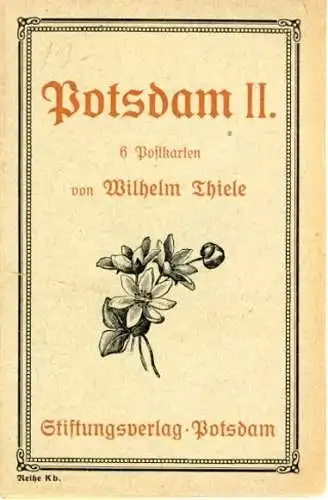 Set von 6 AK Potsdam von Wilhelm Thiele