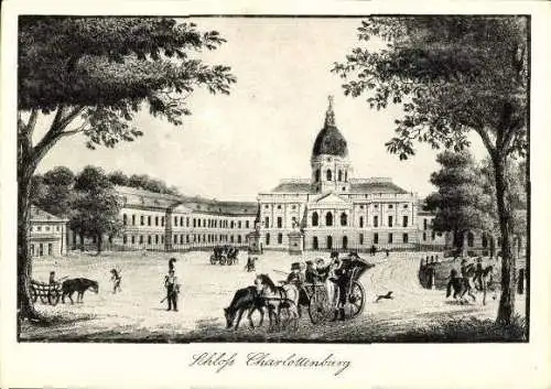 Set von 10 AK NACH STICHEN UND LITHOGRAPHIEN UM 1840 im Umschlag" ALT-BERLIN", BECKE & SOHN