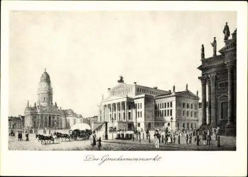 Set von 10 AK NACH STICHEN UND LITHOGRAPHIEN UM 1840 im Umschlag" ALT-BERLIN", BECKE & SOHN