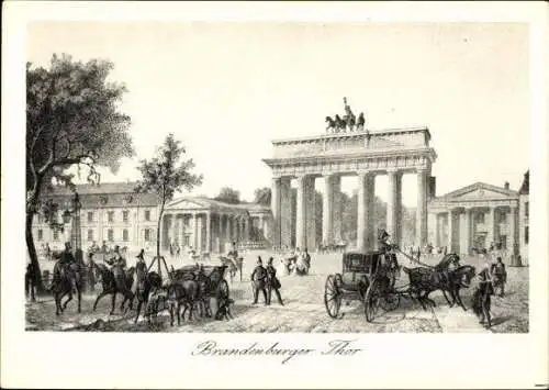 Set von 10 AK NACH STICHEN UND LITHOGRAPHIEN UM 1840 im Umschlag" ALT-BERLIN", BECKE & SOHN