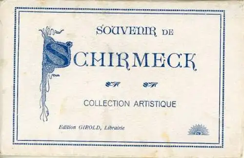 12 zusammenhängende Ak im Umschlag " Chirmeck" Schirmeck