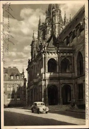 Ak Köln am Rhein, Rathaus, Ford Taunus, Reklame