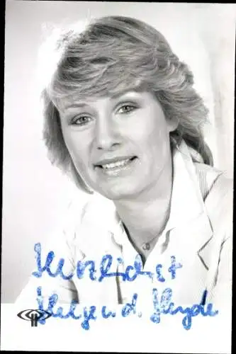 Ak Schauspielerin Helge von der Heyde-Philipp, Portrait, Autogramm