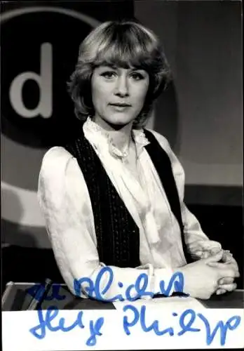 Ak Schauspielerin Helge Philipp, Portrait, Autogramm
