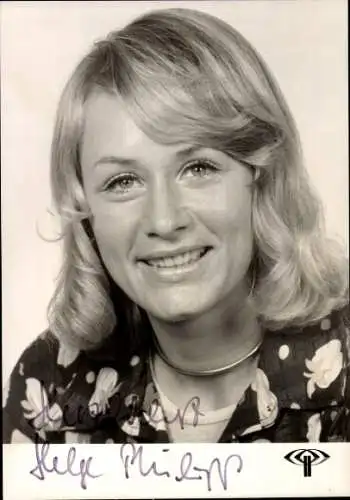 Ak Schauspielerin Helge Philipp, Portrait, Autogramm