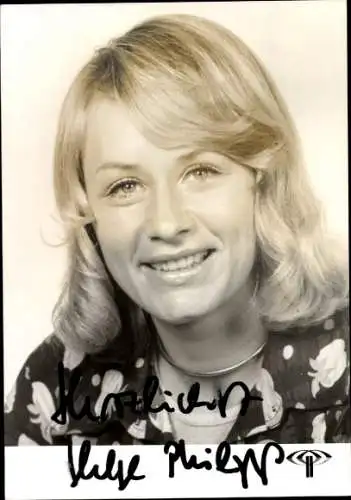Ak Schauspielerin Helge Philipp, Portrait, Autogramm