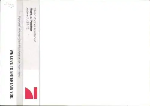 Ak Moderator Oliver Pocher, Portrait, Autogramm