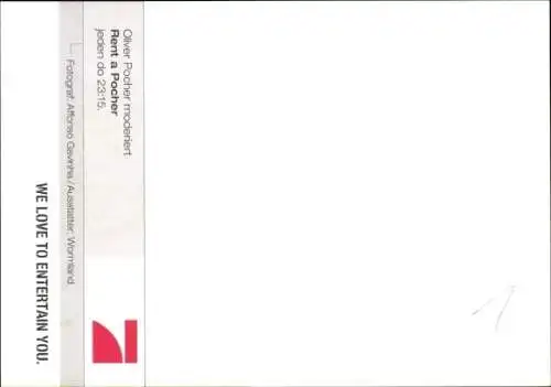 Ak Moderator Oliver Pocher, Portrait, Autogramm