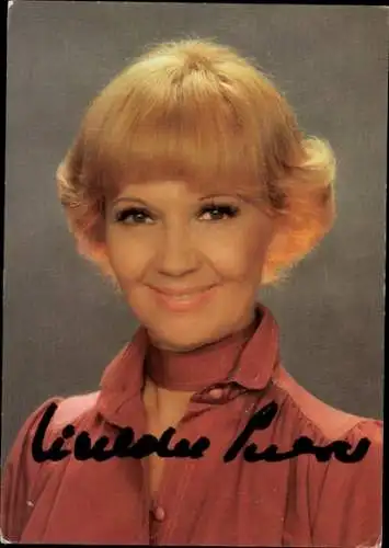 Ak Schauspielerin Liselotte Pulver, Portrait, Autogramm