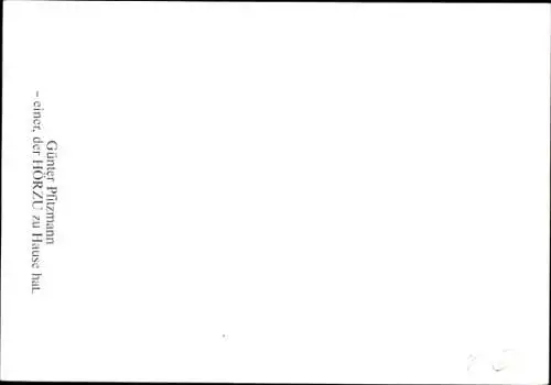 Ak Schauspieler Günter Pfitzmann, Portrait, Autogramm