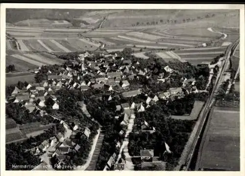 Ak Hermaringen an der Brenz Württemberg, Fliegeraufnahme