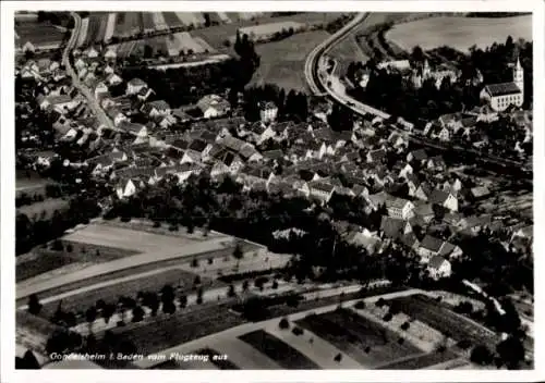 Ak Gondelsheim in Baden, Fliegeraufnahme