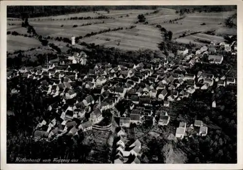 Ak Hüffenhardt in Baden, Fliegeraufnahme