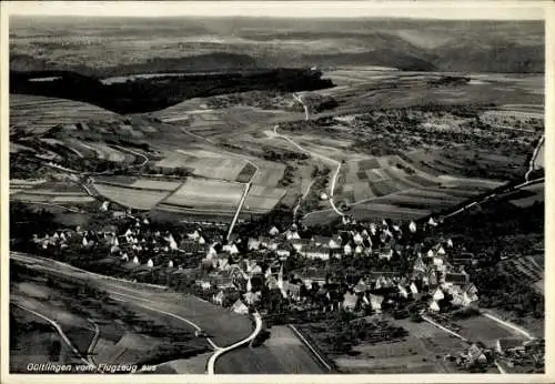 Ak Gültlingen Wildberg im Schwarzwald, Fliegeraufnahme