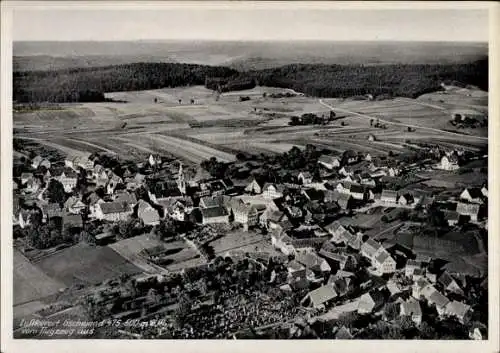 Ak Gschwend Ostalbkreis, Fliegeraufnahme