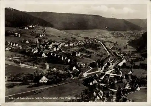 Ak Baiersbronn im Schwarzwald, Fliegeraufnahme