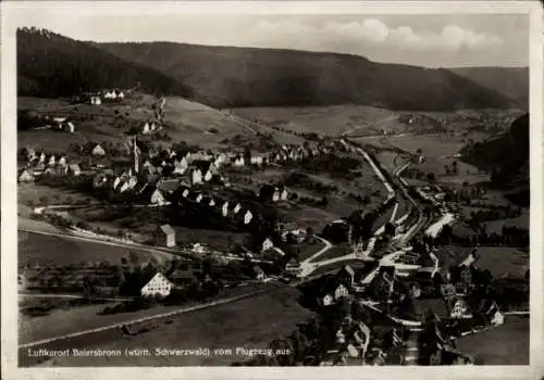 Ak Baiersbronn im Schwarzwald, Fliegeraufnahme