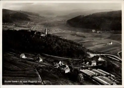 Ak Lorch im Remstal Württemberg, Kloster Lorch, Fliegeraufnahme