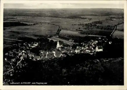 Ak Alfdorf in Baden Württemberg, Fliegeraufnahme