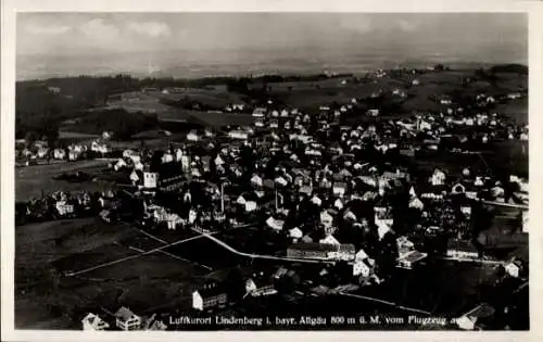 Ak Lindenberg im Allgäu Schwaben, Fliegeraufnahme