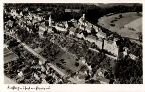 Ak Kirchberg an der Jagst, Fliegeraufnahme