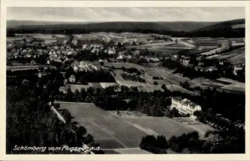 Ak Schömberg bei Balingen Zollernalbkreis, Fliegeraufnahme