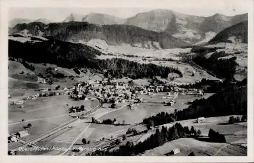 Ak Oberstaufen im Allgäu, Fliegeraufnahme