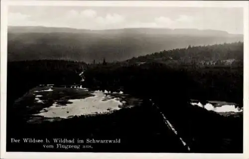 Ak Bad Wildbad im Schwarzwald, Fliegeraufnahme, Wildsee