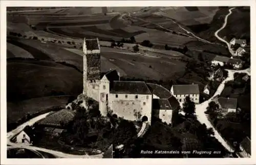 Ak Katzenstein Osterode am Harz, Fliegeraufnahme