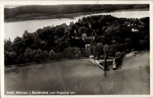 Ak Insel Mainau im Bodensee, Fliegeraufnahme