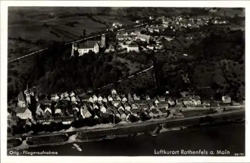 Ak Rothenfels am Main Unterfranken, Fliegeraufnahme