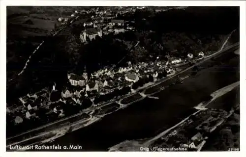 Ak Rothenfels am Main Unterfranken, Fliegeraufnahme