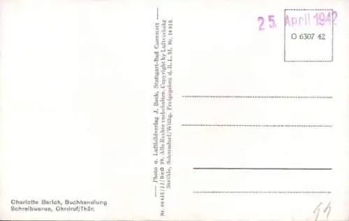 Ak Ohrdruf in Thüringen, Fliegeraufnahme