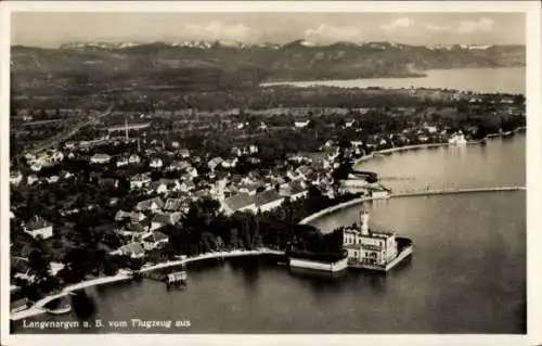 Ak Langenargen am Bodensee, Fliegeraufnahme