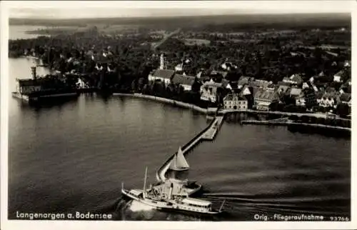 Ak Langenargen am Bodensee, Fliegeraufnahme