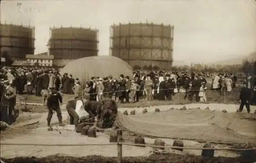 Foto Ak Zürich Stadt Schweiz, Ballon, Gordon Bennett-Wettfliegen, 1909