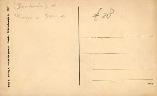 Ak Samlino Zemlin Pommern, Materialwaren-Geschäft, Kinder