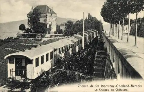 Ak Le Châtelard Montreux Kanton Waadt, Château du Châtelard, Montreux-Oberland-Bernois