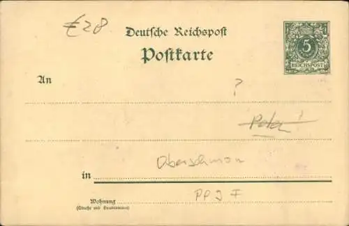 Ganzsachen Ak Oberschmon Schmon Querfurt im Saalekreis, Wohnhaus, Kirche