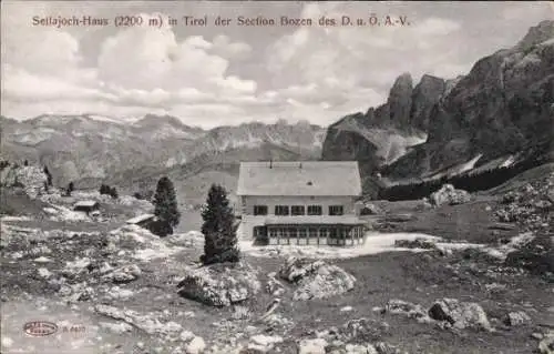 Ak Südtirol, Sellajochhaus, Sektion Bozen, Alpenverein