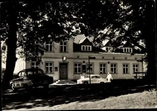 Ak Canow Wustrow Mecklenburgische Seenplatte, HO-Gaststätte